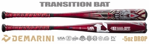 DeMarini Voodoo One 2-5/8" Youth USA Bat WBD2361010 -5oz (2023) -- Lightly Used w/Warranty