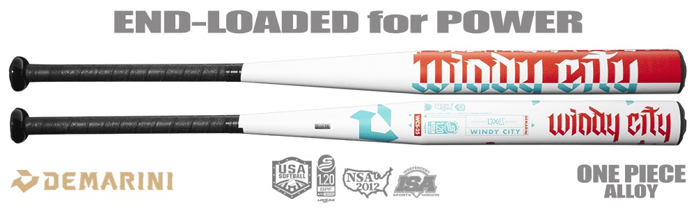 Batte Softball Demarini B52 Double Paroi - 34 Pouces, 30 Oz - Ancien Modèle