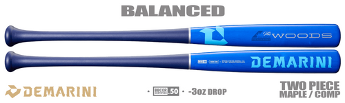 バット bzaro DeMarini The Woods Maple/Composite BBCOR Bat WBD2649010 -3oz