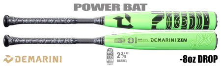 DeMarini Zen 2-3/4" Big Barrel USSSA Bat WBD2592010 -8oz (2026)