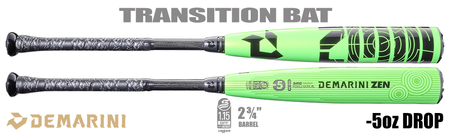DeMarini Zen 2-3/4" Big Barrel USSSA Bat WBD2593010 -5oz (2026)