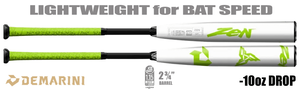 DeMarini Zen "2017" 2-3/4" Big Barrel USSSA Bat BIDQI4LB6H -10oz (2025)