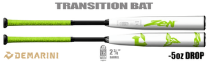 DeMarini Zen "2017" 2-3/4" Big Barrel USSSA Bat BIDQI4LB6H -5oz (2025)