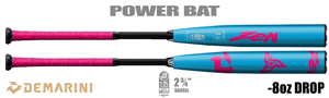 DeMarini Zen "Blue Cotton Candy" 2-3/4" Big Barrel USSSA Bat BIDL2TXCRF -8oz (2025)
