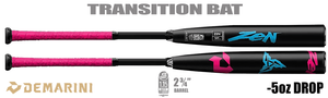 DeMarini Zen "Miami Vice" 2-3/4" Big Barrel USSSA Bat BID9IQF084 -5oz (2025)