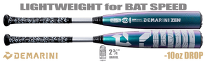 DeMarini Zen Oil Slick 2-3/4" USSSA Bat WBD2655010 -10oz (2026)