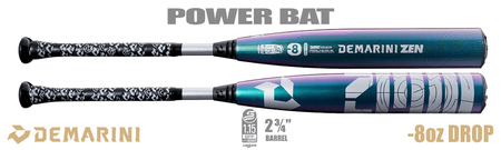 DeMarini Zen Oil Slick 2-3/4" USSSA Bat WBD2657010 -8oz (2026)