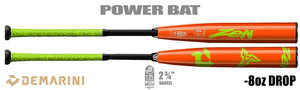 DeMarini Zen "Orange Neon POP" 2-3/4" Big Barrel USSSA Bat BIDNK5FLD -8oz (2025)