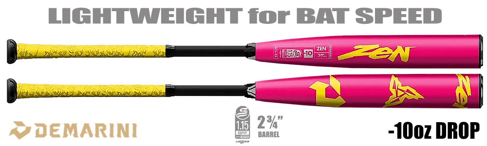 Embout De Batte De Baseball Demarini CF Zen Senior 2 3/4 USSSA 2017 - Noir