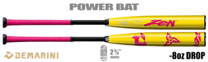 DeMarini Zen "Pink Lemonade Reverse" 2-3/4" Big Barrel USSSA Bat BID8MZEIME -8oz (2025)