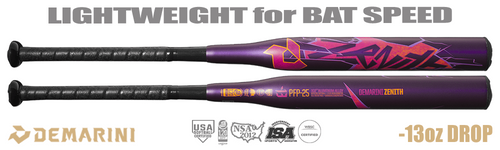 【mazzani】 DeMarini Zenith Fastpitch Bat WBD2554010 -13oz (2025)