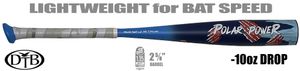 Dove Tail Bats Polar Power 2-5/8" Big Barrel USSSA Bat -10oz (2021)
