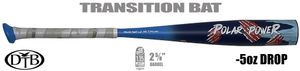 Dove Tail Bats Polar Power 2-5/8" Big Barrel USSSA Bat -5oz (2021)