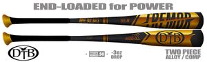 Dove Tail Bats The Tremor 2-5/8" BBCOR Bat -3oz (2021)