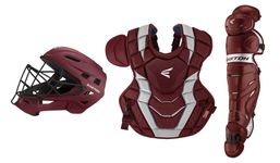 Easton Elite X Adult Maroon/Silver Catcher's Set A165424MNSL
