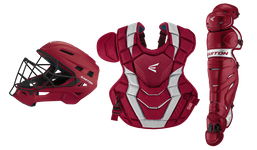 Easton Elite X Intermediate Cardinal/Silver Catcher's Set A165424CDSL
