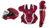 Easton Elite X Intermediate Cardinal/Silver Catcher's Set A165424CDSL
