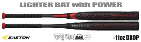 Easton Ghost Advanced Fastpitch Bat EFP4GHAD11 -11oz (2024)