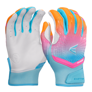 Easton Ghost Ethos Fastpitch Adult Rainbow Sherbet Batting Gloves