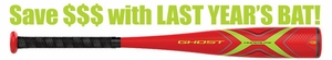 Easton Ghost X Hyperlite 2-5/8" Youth USA Tee Ball Bat TB19GX13B -13oz Lightly Used w/Warranty