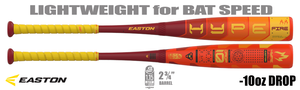 Easton Hype Fire 2-3/4" Big Barrel USSSA Bat EUT5HYP10 -10oz (2025)