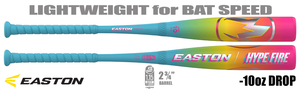 Easton Hype Fire 2-3/4" Big Barrel USSSA Bat EUT6HYP10 -10oz (2026)