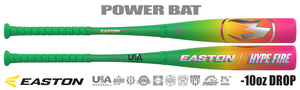 Easton Hype Fire 2-5/8" Youth USA Bat EUS6HYP10 -10oz (2026)