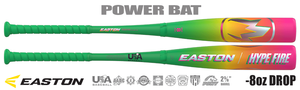 Easton Hype Fire 2-5/8" Youth USA Bat EUS6HYP8 -8oz (2026)
