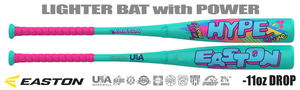 Easton Hype Fire Spring Break 2-5/8" Youth USA Bat EUS6SBM11 -11oz (2026)