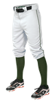 Easton MAKO2 Adult White/Dark Green Knicker Pants A167103WHDG