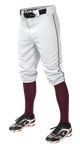 Easton MAKO2 Adult White/Maroon Knicker Pants A167103WHMN
