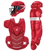 Easton The Very Best by Jen Schro Medium Red Fastpitch Catcher's Set JSTVBKITM-RD