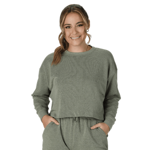 Easton Jen Schro Army Green Cropped Crew RSGCC-MLG