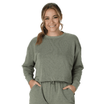 Easton Jen Schro Army Green Cropped Crew RSGCC-MLG