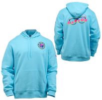 Easton Spring Break Light Blue Sunglasses Hoodie ESBH-LB