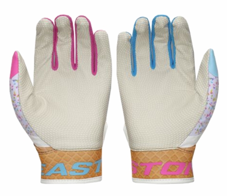 Easton Walk-Off Ethos Sugar Rush Light Blue/Pink Tee Ball Batting Gloves WO25TBBG-SUGARRUSH-LB-PK