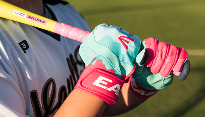 Easton Walk-Off Ethos Drip Mint/Pink Batting Gloves WO25BG-DRIP-MTPK