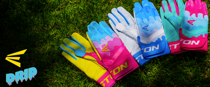 Easton Walk-Off Ethos Drip White/Blue Batting Gloves WO25BG-DRIP-WHBL
