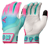 Easton Walk-Off Ethos Spring Break Aqua/Pink Batting Gloves WO25BG-SPRINGBREAK-AQPK