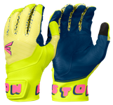 Easton Walk-Off Ethos Spring Break Neon Yellow/Pink Batting Gloves WO25BG-SPRINGBREAK-NWPK