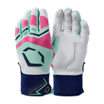EvoShield Carbyne Navy/Seafoam/Pink Batting Gloves WB5774901