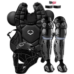 EvoShield SRZ-1 Intermediate Black Catcher's Set WBR00028001