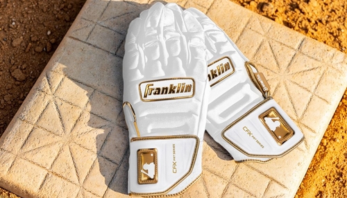 Franklin CFX PRT Protective Adult White/Gold Batting Gloves
