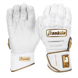 Franklin CFX PRT Protective Adult White/Gold Batting Gloves