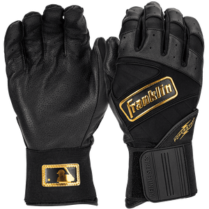 Franklin Powerstrap Infinite Adult Black/Gold Batting Gloves 20445F1-BK-GD