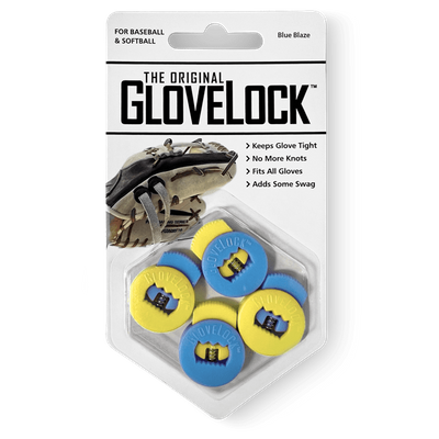 GloveLock Glove Lace Locks Set of 2 -- Blue Blaze