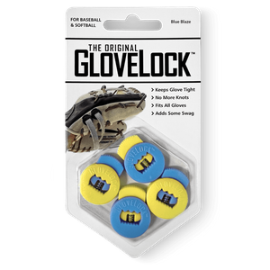 GloveLock Glove Lace Locks Set of 2 -- Blue Blaze