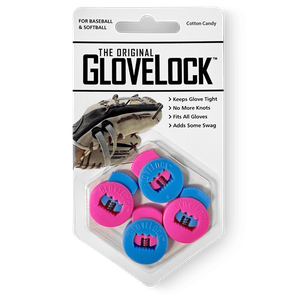 GloveLock Glove Lace Locks Set of 2 -- Cotton Candy
