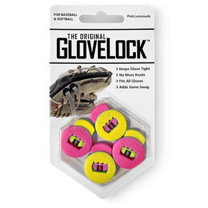 GloveLock Glove Lace Locks Set of 2 -- Pink Lemonade