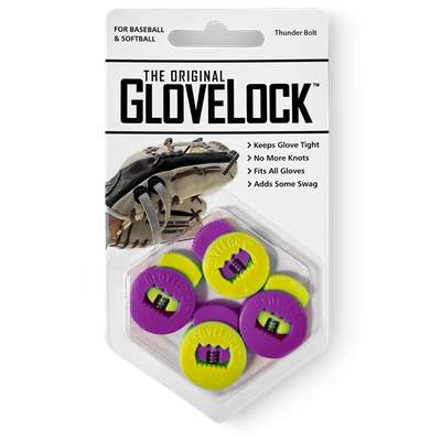 GloveLock Glove Lace Locks Set of 2 -- Thunder Bolt